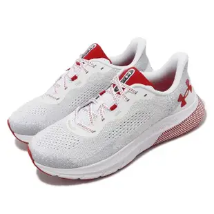 【UNDER ARMOUR】慢跑鞋 HOVR Turbulence 2 男鞋 白 紅 緩震 路跑 運動鞋 UA(3026520100)