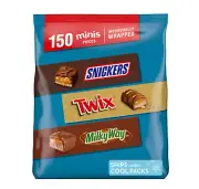 MILKY WAY SNICKERS Original & TWIX Minis Candy 46.86 Oz Bag