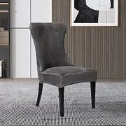 Stretch Armless Wingback Chair Cover Armchair Cover Reusable Wingback Side Chair Velvet Slipcovers Accent Chair Covers for Dining Room Banquet Home Decor