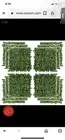 12pc 20" Artificial Leaf Privacy Screen Fence, Vine Décor Wall, Sweet Potato