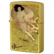 Zippo Yoshitaka Amano Thunder God Gold-plated barrel finish Inkjet print