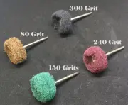 40 1" (25mm) Abrasive Buffing Polishing Wheel Fits Dremel Rotary Tool 1/8