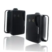 3.5 Inch Outdoor Bluetooth Speakers Waterproof Wired,3 Way 200W Upgrade Black