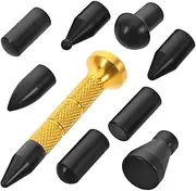 1 Set Dent Repair Tool down Pen Removal Dent Puller Tool Tools Tap Level Auto Body Repair Tools Replaceable Heads Dent Tool Accessories Metal Tip Accessory Kit Plastic