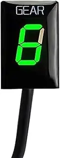 MKVAXR Motorcycle 1-6 Gear Indicator, for CB400SF CB 400SF 400 SF 1999 2000-2005 CB400 CB 400 2001 2002 2003 2004 2005 Motorcycle Gear Position Indicator(Black Green)