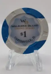 Walkers Bluff Casino Cartersville IL 2023 $1 Chip