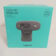 Logitech C270 HD 720P Webcam USB 2.0 Web Camera HD Microphone For PC Laptop