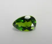 .45 Carats Natural Green Chrome Diopside Faceted Gemstone Pear CDP30
