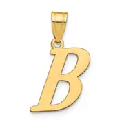14k Yellow Gold 14k Polished Letter B Initial Pendant