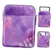 Padded Ereader Sleeve Case for 6-7 inch Ereader Tablet Bag Purple Starry Sky