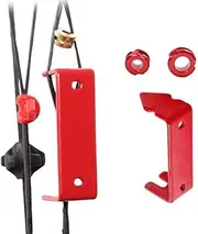SPG Archery Peep Sight, 1/4" 3/16" Aluminum Peep Sight or Tubing peep Sight with Bowstring Splitter for Archery Compound Bow