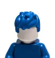Lego - Minifigure Hair - Blue, Spiked, Short