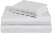 NEW ROYAL COMFORT 1200 THREAD COUNT ULTRA SOFT KING BED SHEET SET - GREY RRP$219