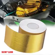 Self Adhesive Reflective Gold High Temperature Heat Shield Wrap Tape Thermal