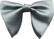 [Generic] Mens Oversized Satin Bow Tie Solid Color Formal Tuxedo Big Bowtie