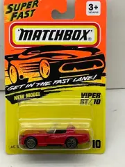 1993 & 1994 MATCHBOX SUPERFAST #66 RED DODGE VIPER RT/10 NEW ON CARD