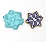 Snowflake Cookie Cutter & Stamp #1 | Snowing Snow Christmas Xmas Winter Flake
