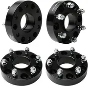 AA Ignition Wheel Spacer Set of 4 Black - 6 Lug 1.5 inches 38mm Real Forged Hub Centric 1.5" 6x5.5 - Compatible with Dodge Ram 1500 2019, 2020, 2021, 2022 6x139.7mm, 77.8mm Bore, M14x1.5 Studs
