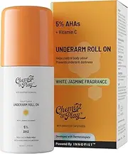 Chemist at Play UnderArm Roll-On with 5% AHA| Lactic Acid & 1% Mandelic Acid | Prevents Body Odour| Brightens Skin & Exfoliates Underarm | For Sensitive Skin |White Jasmine Fragrance|Alcohol Free-40ml