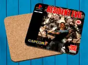 Resident Evil PLAYSTATION Psx Coaster Wood Wooden Coasters