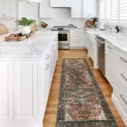 Ultra-Thin Washable Runner Rug - 2x6 Non-Slip Non-Shedding Hallway Runner, St...
