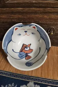 在飛比找Yahoo奇摩拍賣-7-11運費0元優惠優惠-日本回流貓咪內繪杯茶碗小碗超可愛一只！22767