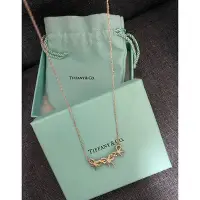 在飛比找Yahoo!奇摩拍賣優惠-TIFFANY & Co.  18K金 蝴蝶結項鏈