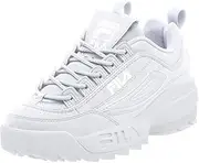 [FILA] Women's Disruptor Ii Leopard Sneaker, White/White/White, 8