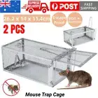 2Humane Rat Trap Cage Live Animal Catch Pest Rodent Mice Mouse Bait Control Box