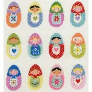 Cross-stitch kit Dolls Russians Goofy XEJ2 bothy threads
