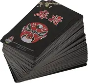 ERINGOGO Portable Mahjong Cards Waterproof PVC Travel Dice Set 1 Set Mahjong Playing Card