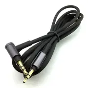 For sony WH-1000 XM2 XM3 XM4 H900N H800 headphone 3.5mm audio cable, 1.5m/4.9ft long (black without microphone) Black Without Mic