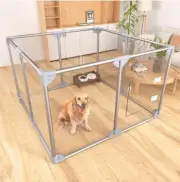 Acrylic Dog Playpen Dog Playpen Indoor Puppy Pen Pets Fence Puppies Cage10...