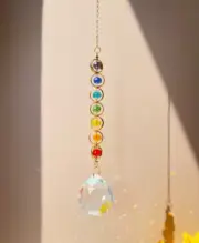 CRYSTAL SUNCATCHER MEDITATION RAINBOW MAKER PRISM ONE PIECE