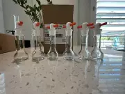 Kimble® 92812F-10 KIMAX® 10mL Class A Volumetric Flask with PTFE Stopper 6pk