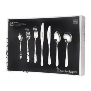 NEW STANLEY ROGERS 84 PIECE ALBANY CUTLERY GIFT BOX SET Fork Knife Spoon Cafe