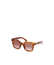 Geometric frame sunglasses 50 Havana