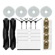 18PCS for M9 / M8 Robot Vacuum Cleaner Replacement Spare Parts Main Side Brush Hepa Filter Mop Cloth Dust Bag