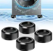 4Pcs Anti-Vibration Pads for Washing Machine, Shock and Noise Cancelling Washer Dryer Support Feet Mat, Washing Machine Stabilizer Anti Slip Stops Moving Protect The Floor, Convenient Cleaning