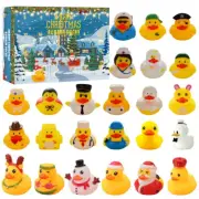 24 Days Countdown Rubber Ducks Christmas Advent Calendar Kids Toy Xmas Blind Box