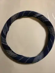 Blue & White Elephant Car Steering Wheel Cover Anti Slip