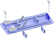 Pilates Reformer Board Set, Pilates Board, Multifuctional Abdominal Board, Pilates Reformer Machine, Ab Roller Wheel Training Board with Elbow Support, Home Workout Equipment