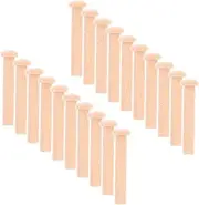 Hohopeti 20pcs Miniature Solid Wood Nails Kit DIY Nail Forms Wooden T- for Woodworking