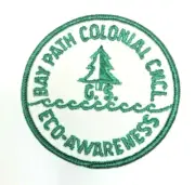 PATCH GSA Girl Scouts Bay Path Colonial Council Eco-Awareness Tree Water Green