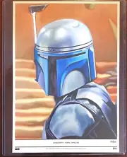 Topps Living Set Star Wars Fine Art 10x14 Poster - Jango Fett 90/100 - SSP