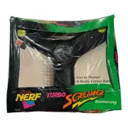 Vintage Kenner 1992 Nerf Turbo Screamer Boomerang Black. New And Sealed