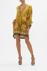 PIERCED V NECK SHORT KAFTAN VALLEY OF THE KINGS