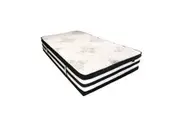 Foret Bed Mattress Single 5 Zone Plush Euro Top Bedding Foam Medium Firm 34cm