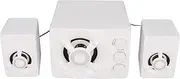 Computer Speaker, USB Powered Computer Speakers, Stereo Subwoofer for Mobile Phone, Monitor, Tablet, MP3 Player, Game System, Etc, Plug and Play (New Version White)