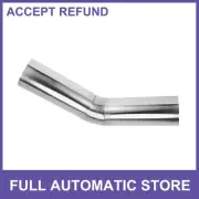45 Degree Mandrel Exhaust Pipe DIY Custom 4.5" OD 11.81" Leg Stainless Steel